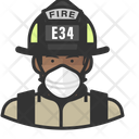 Avatar Firefighter Black Icon