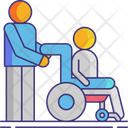 Assistance Wheelchair Patient Icon