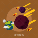 Asteroids Space Universe Icon