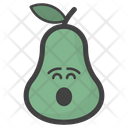 Astonished Pear Face Icon