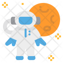 Astronaut Cosmonaut Planet Icon