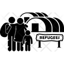 Asylum Camp Evacuee Icon