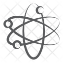 Atom Science Molecular Network Cell Bonding Icon