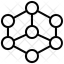 Hexagon Parts Network Icon