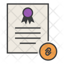 Attach Link Certificate Icon