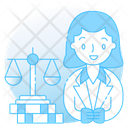 Judge Adjudicator Attorney Icon