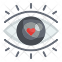 Attractive First Side Love Eye Love Icon