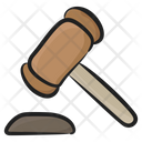 Auction Hammer Law Financial Justice Icon