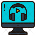 Audio Course Listening Headphones Icon