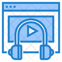 Audio Learning Video Learning Audio Lesson Icon