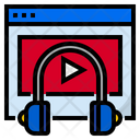 Audio Learning Video Learning Audio Lesson Icon