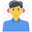 Audio Listening Headphones Studio Icon