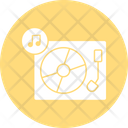 Audio Turntable Gramophone Multimedia Icon