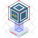 Advanced Technology Augmented Reality 3 D Technology Icon