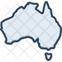 Australian Wallaby Australia Map Icon