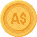 Australian Dollar Coin Coins Currency Icon