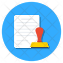 Authorized Attested Approved Document Icon