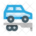 Auto Transporter Delivery Vehicles Trailer Icon