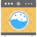 Automatic Machine Dirty Laundry Drying Clothes Icon