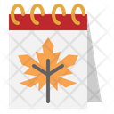 Calendar Autumn Date Icon