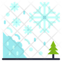 Avalanche Snow Disaster Icon