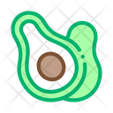 Cut Avocado Protein Icon