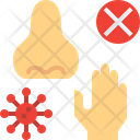 Avoid Touching Nose  Icon