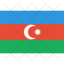 Azerbaijan Flag World Icon