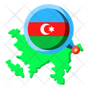Azerbaijan Asia Map Icon