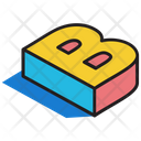 3 D B 3 D Letter 3 D Alphabet Icon
