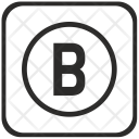 B Key Icon
