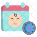 Baby Birthdate And Time Date And Time Baby Born Icon