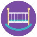 Baby Crib Bed Icon