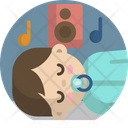 Baby Baby Sleeping Pacifier Icon