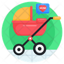 Mother Baby Love Baby Stroller Baby Pram Icon
