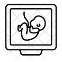 Baby Ultrasound Medical Healthcare Icon