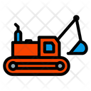 Backhoe Digger Construction Icon