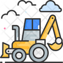 Backhoe Loader  Icon