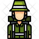 Backpacker Hikers Hiking Icon