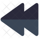 Backward arrows couple  Icon
