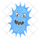 Microorganism Scary Bacteria Scary Virus Icon