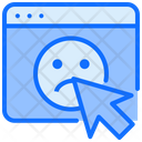 Bad Satisfaction Click Browser Icon