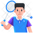 Badminton Player Icon