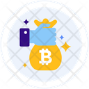 Bag Holder Money Bag Holder Bitcoin Holder Icon