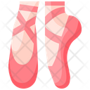Ballet Shoes Shoes Footwear Icon