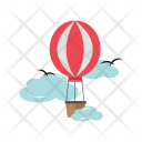 Balloon Transportation Floating Icon