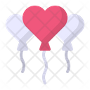 Balloon Heart Decoration Icon