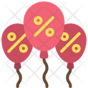 Balloons Discount Icon