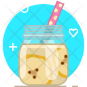 Banana Smoothie Drink Icon
