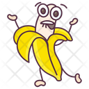 Banana Cartoon Banana Fibre Fruit Icon